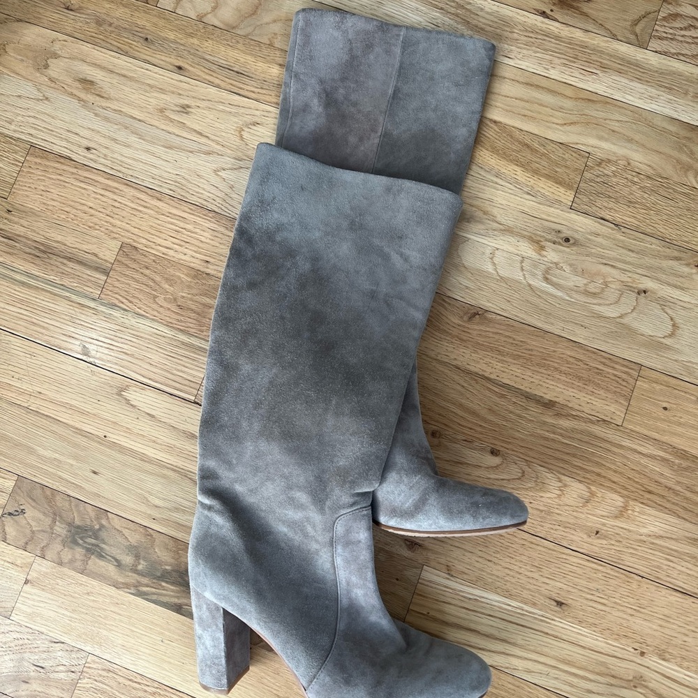 Vince Camuto Taupe Over the Knee Boots
